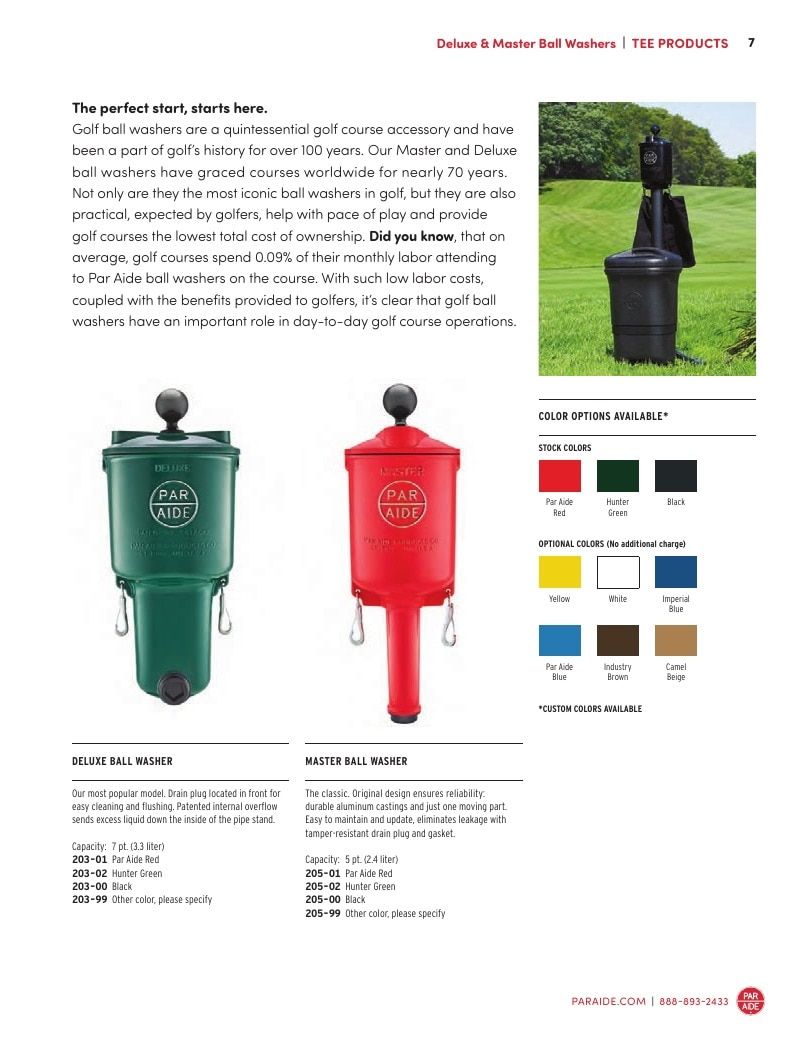 Par Aide Golf Course Products Catalog Weekly Ad January 1 - December 31, 2026