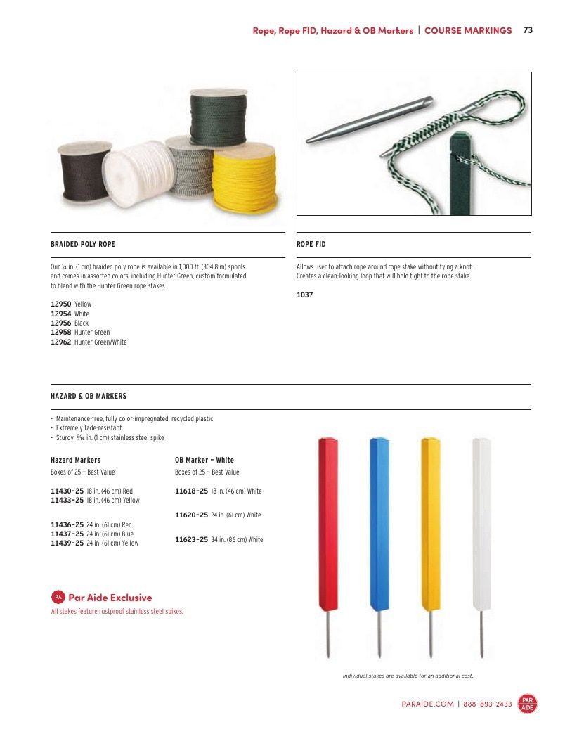 Par Aide Golf Course Products Catalog Weekly Ad January 1 - December 31, 2026