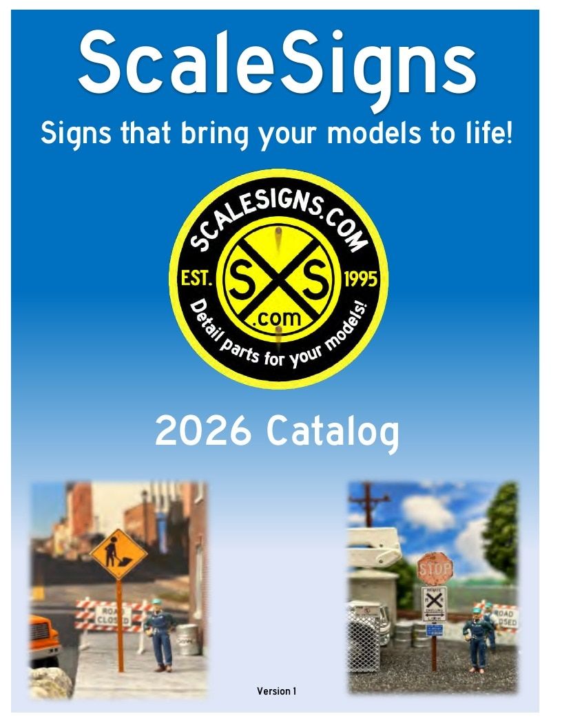 ScaleSigns HO Scale Signs Catalog Weekly Ad January 1 - December 31, 2026