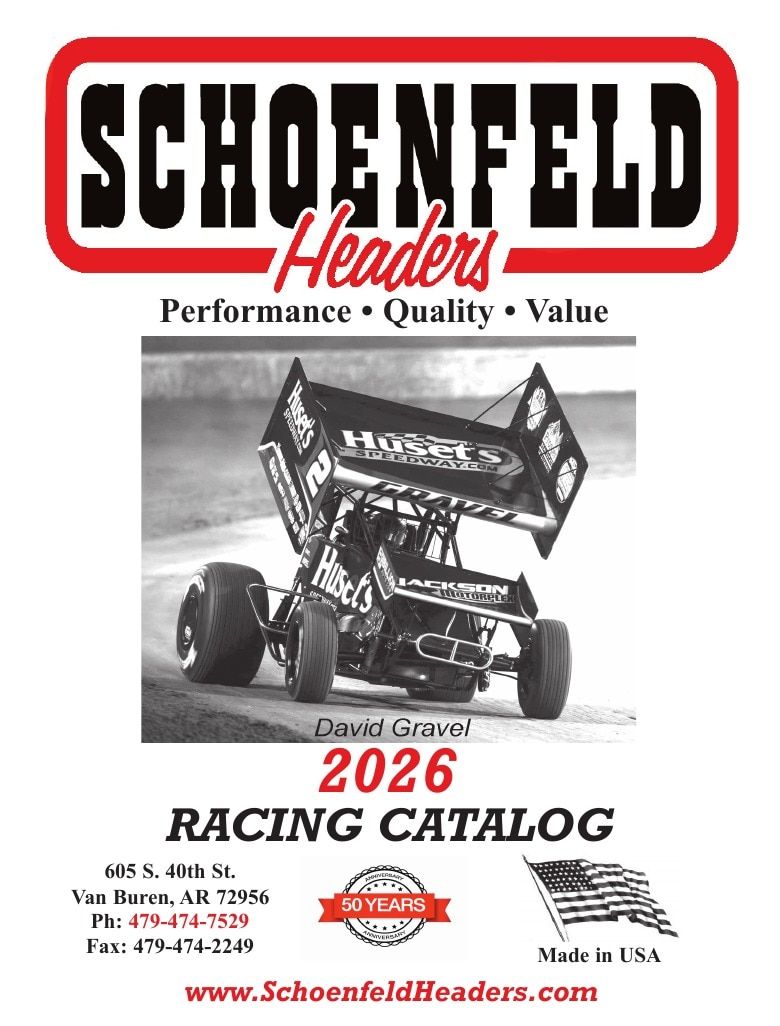 Schoenfeld Headers Racing Headers Catalog Weekly Ad January 1 - December 31, 2026