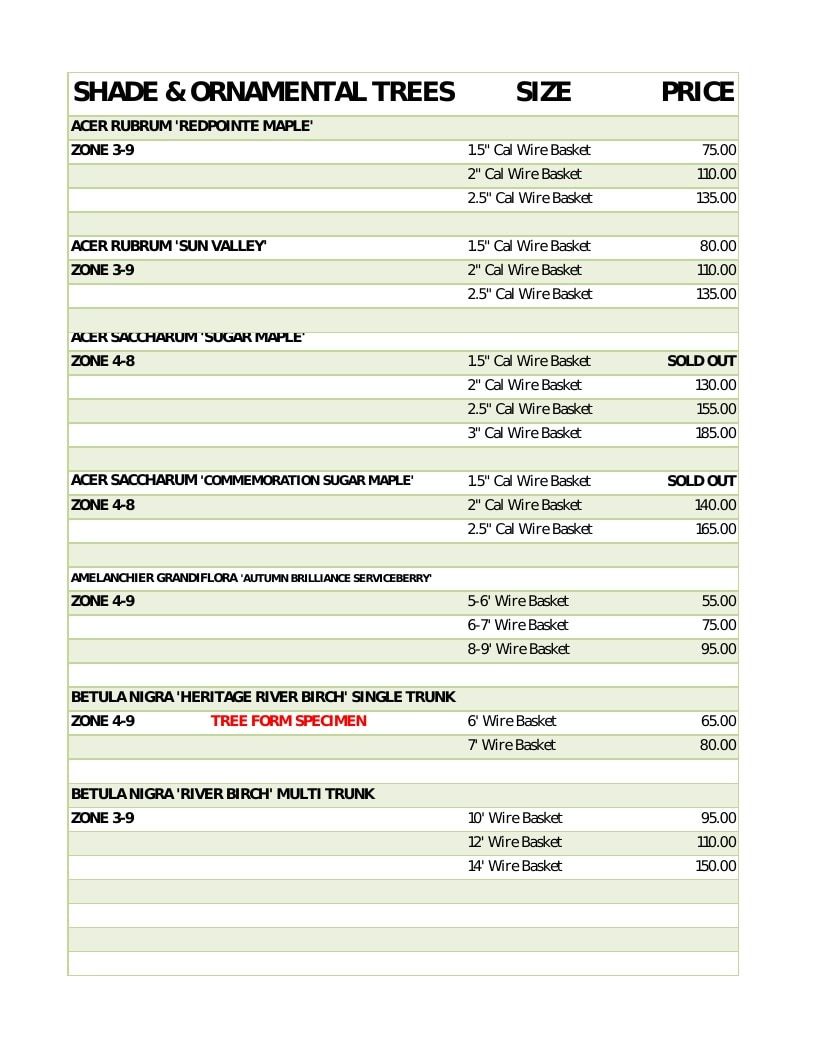 Scott Family Farms Wholesale Nursery Catalog Weekly Ad January 1 - December 31, 2026