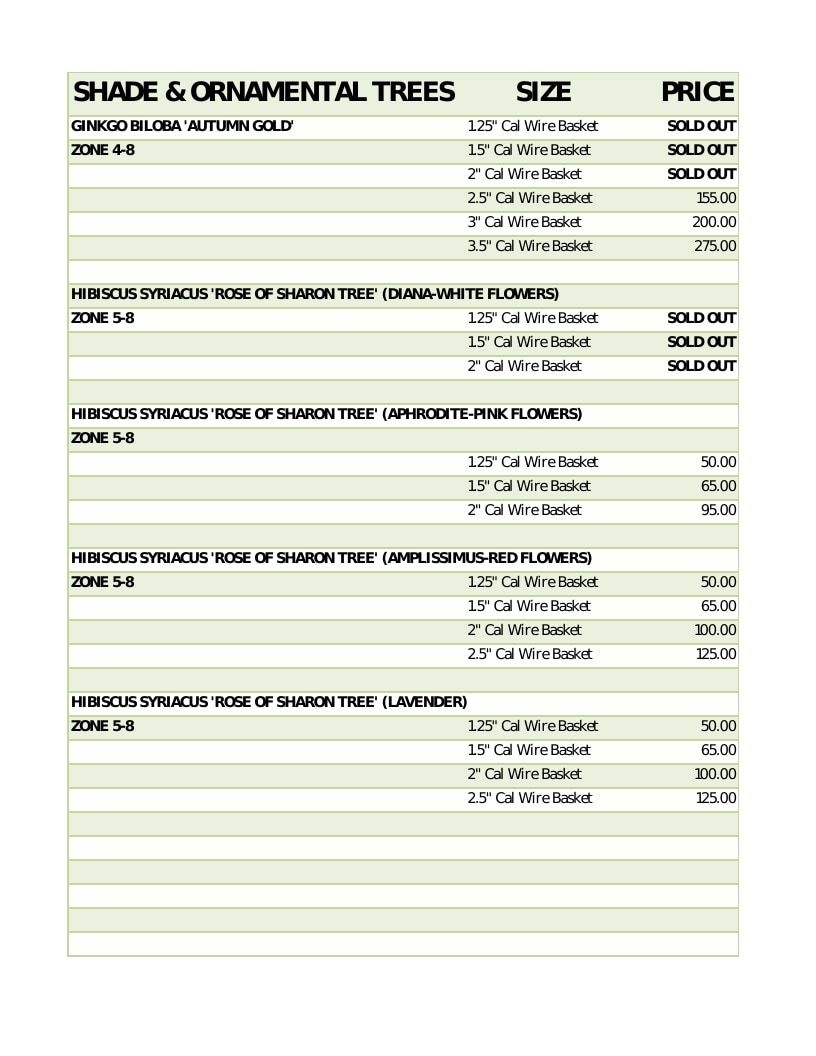 Scott Family Farms Wholesale Nursery Catalog Weekly Ad January 1 - December 31, 2026