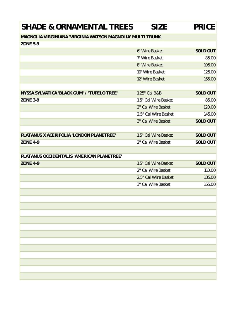 Scott Family Farms Wholesale Nursery Catalog Weekly Ad January 1 - December 31, 2026