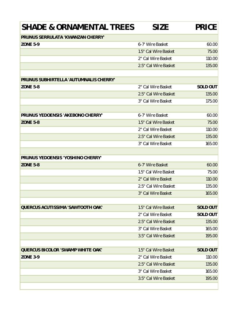 Scott Family Farms Wholesale Nursery Catalog Weekly Ad January 1 - December 31, 2026