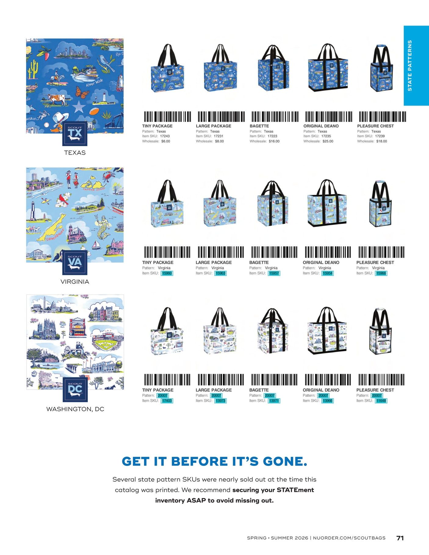 SCOUT Bags Spring and Summer Bags Catalog Weekly Ad January 1 - December 31, 2026