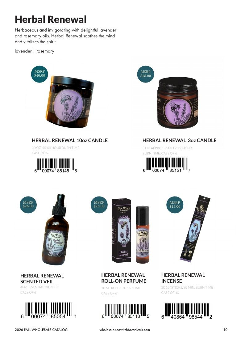 Sea Witch Botanicals Botanical Home Products Catalog Weekly Ad January 1 - December 31, 2026
