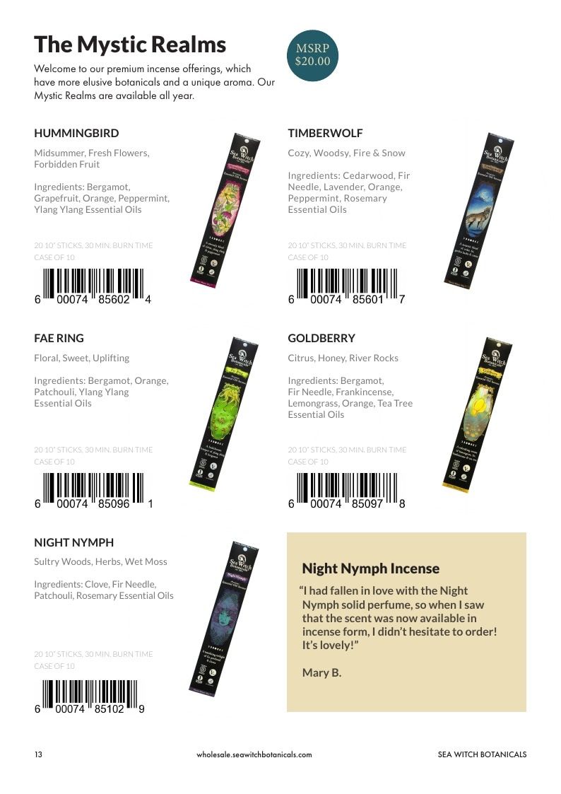 Sea Witch Botanicals Botanical Home Products Catalog Weekly Ad January 1 - December 31, 2026