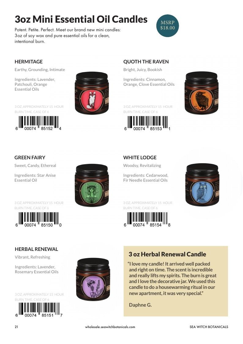 Sea Witch Botanicals Botanical Home Products Catalog Weekly Ad January 1 - December 31, 2026