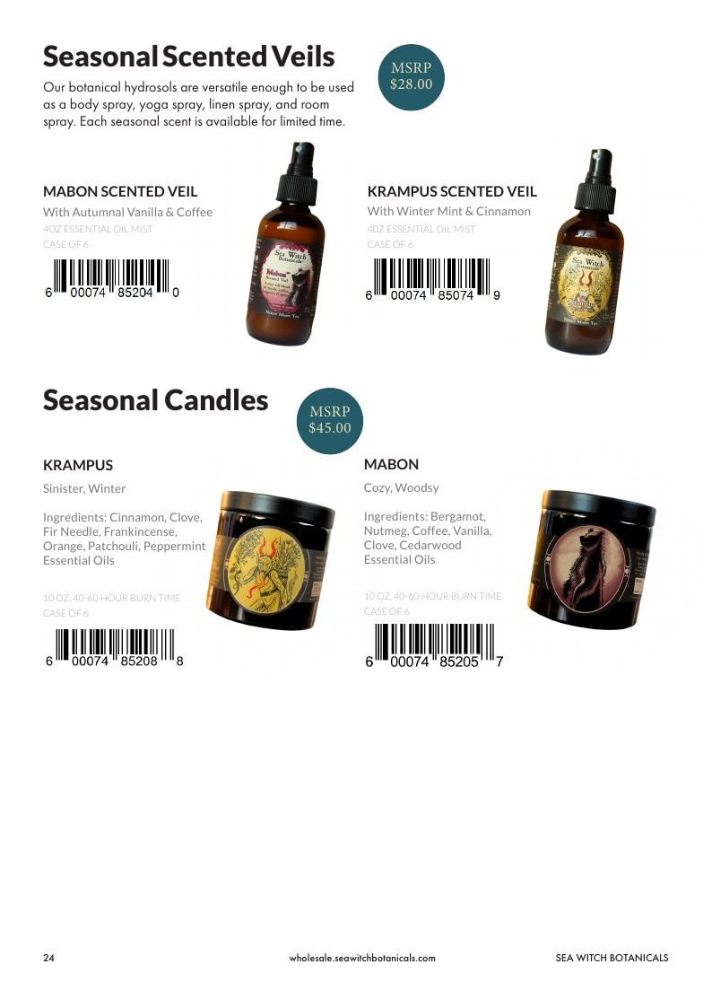 Sea Witch Botanicals Botanical Home Products Catalog Weekly Ad January 1 - December 31, 2026