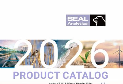 SEAL Analytical Laboratory Products Catalog Weekly Ad January 1 - December 31, 2026