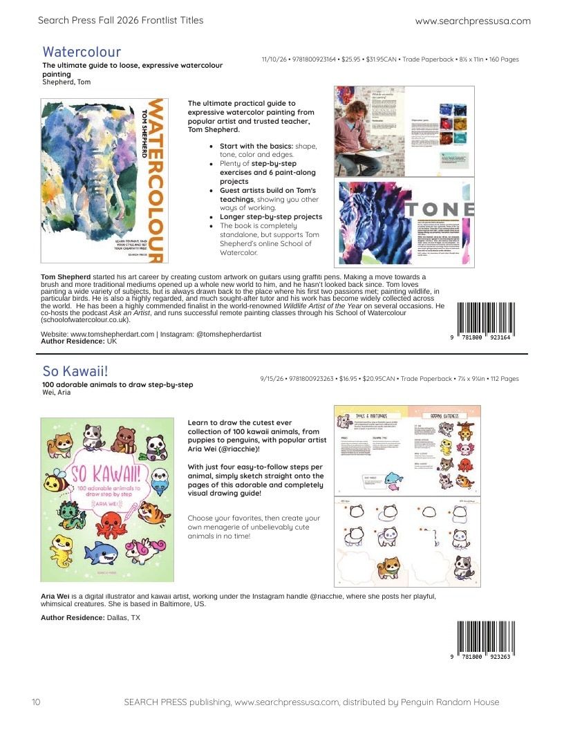 Search Press Art and Craft Books Catalog Weekly Ad January 1 - December 31, 2026