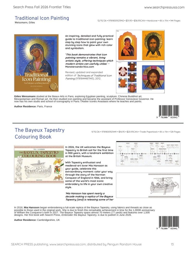 Search Press Art and Craft Books Catalog Weekly Ad January 1 - December 31, 2026