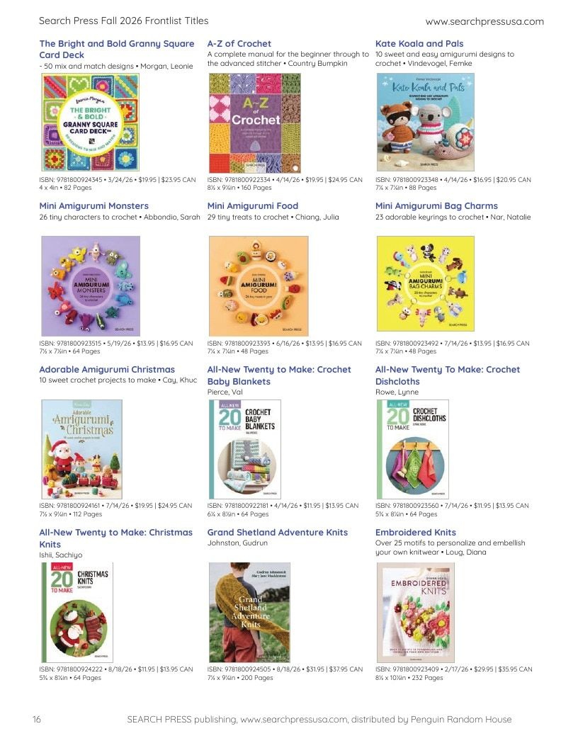 Search Press Art and Craft Books Catalog Weekly Ad January 1 - December 31, 2026