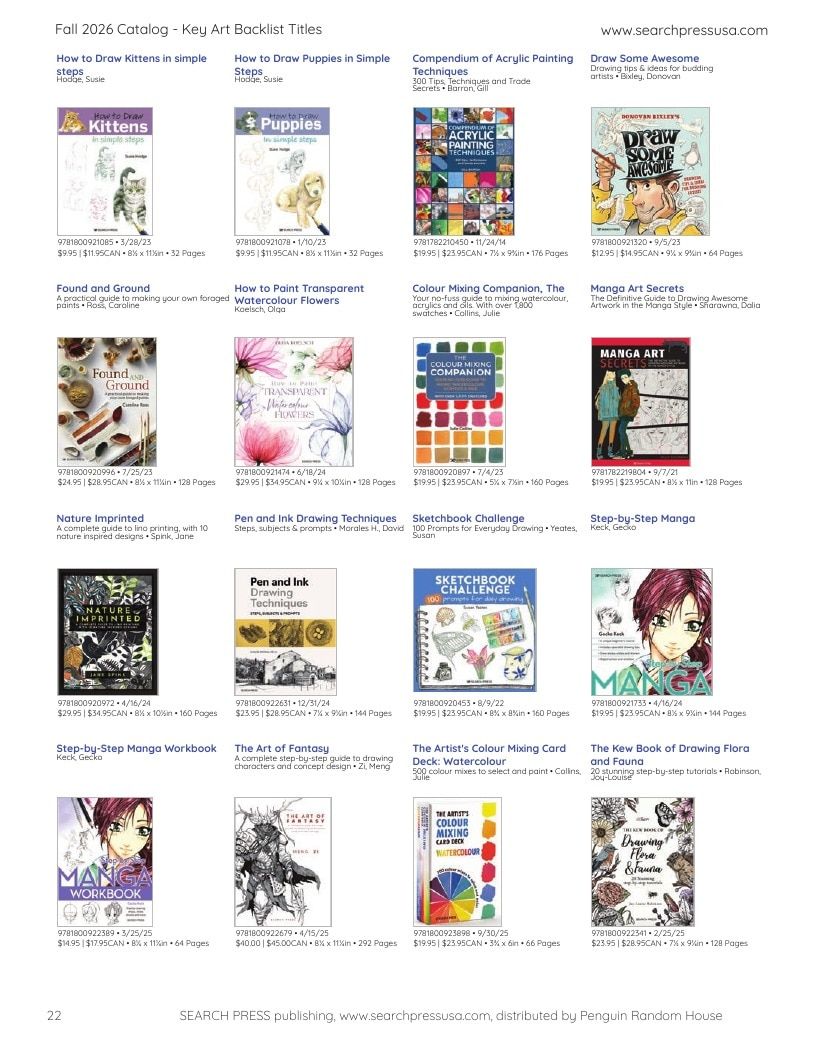 Search Press Art and Craft Books Catalog Weekly Ad January 1 - December 31, 2026