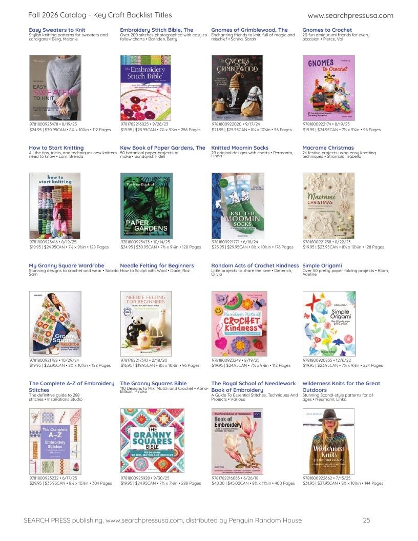 Search Press Art and Craft Books Catalog Weekly Ad January 1 - December 31, 2026