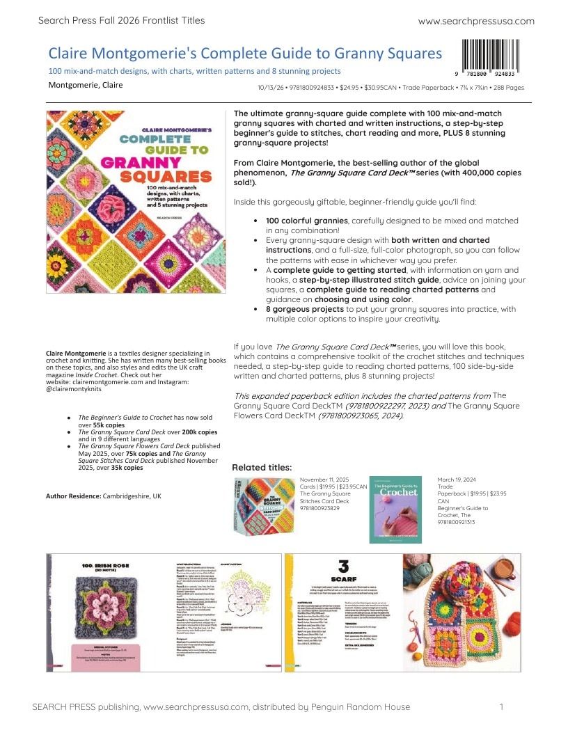 Search Press Art and Craft Books Catalog Weekly Ad January 1 - December 31, 2026