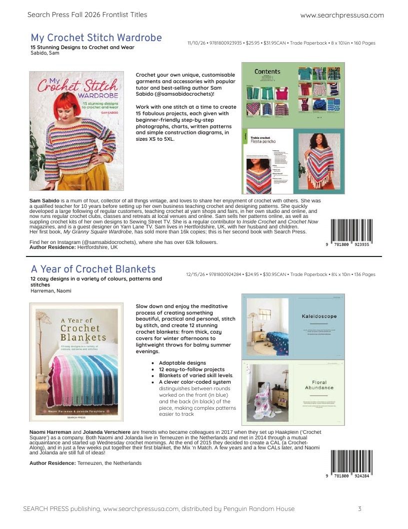 Search Press Art and Craft Books Catalog Weekly Ad January 1 - December 31, 2026