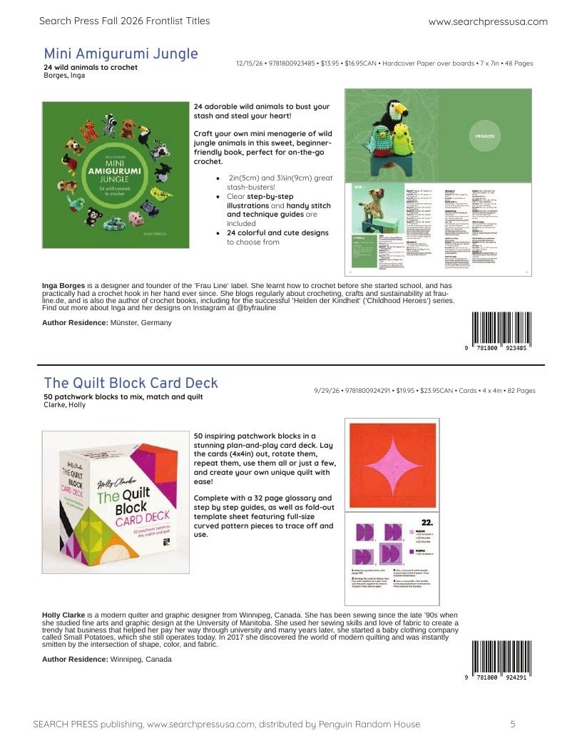 Search Press Art and Craft Books Catalog Weekly Ad January 1 - December 31, 2026