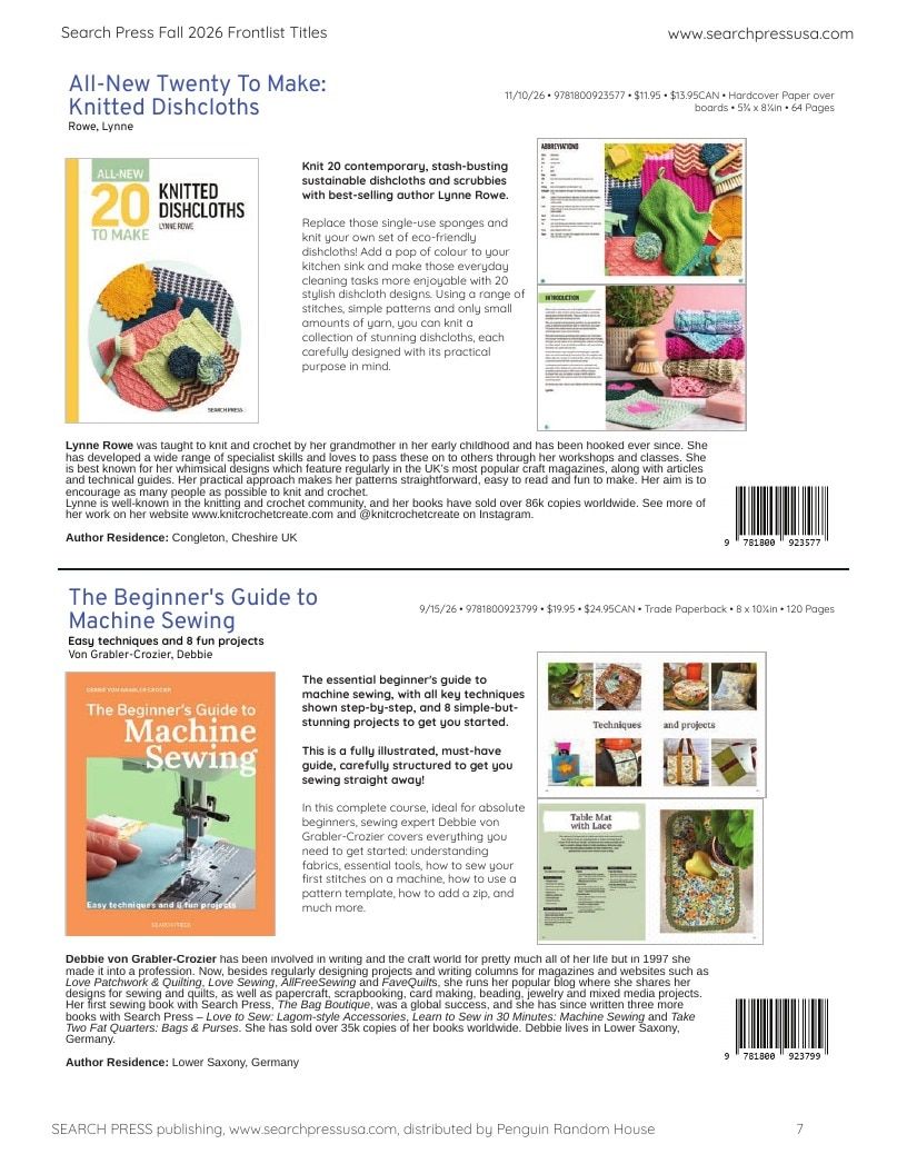 Search Press Art and Craft Books Catalog Weekly Ad January 1 - December 31, 2026