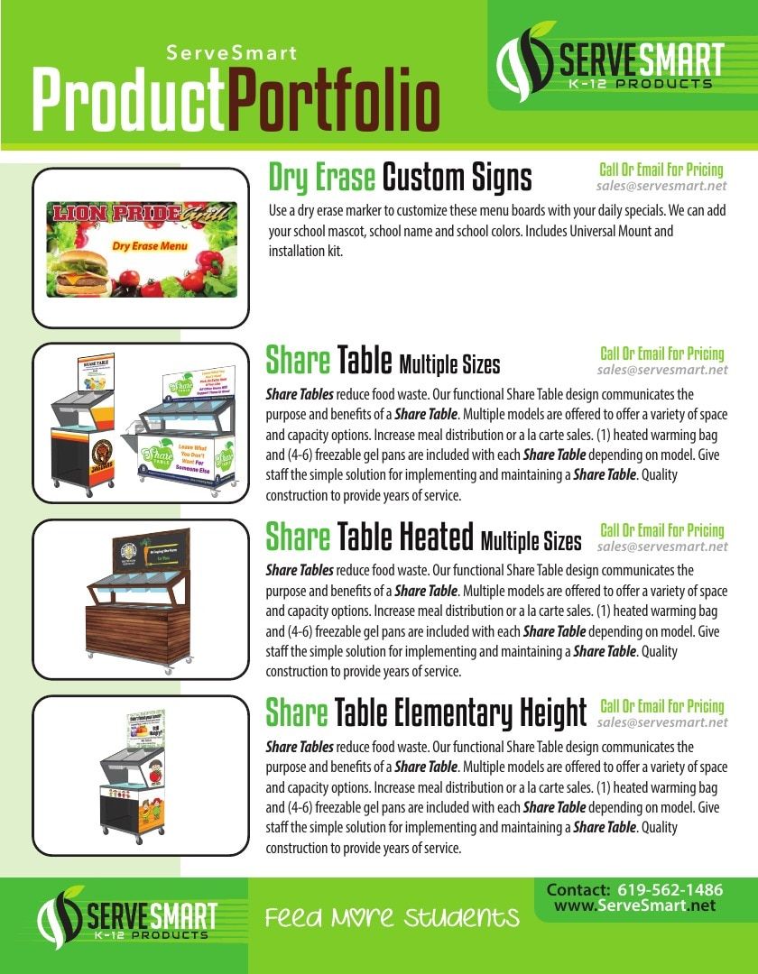 ServeSmart School Food Service Catalog Weekly Ad August 1, 2026 - December 31, 2027