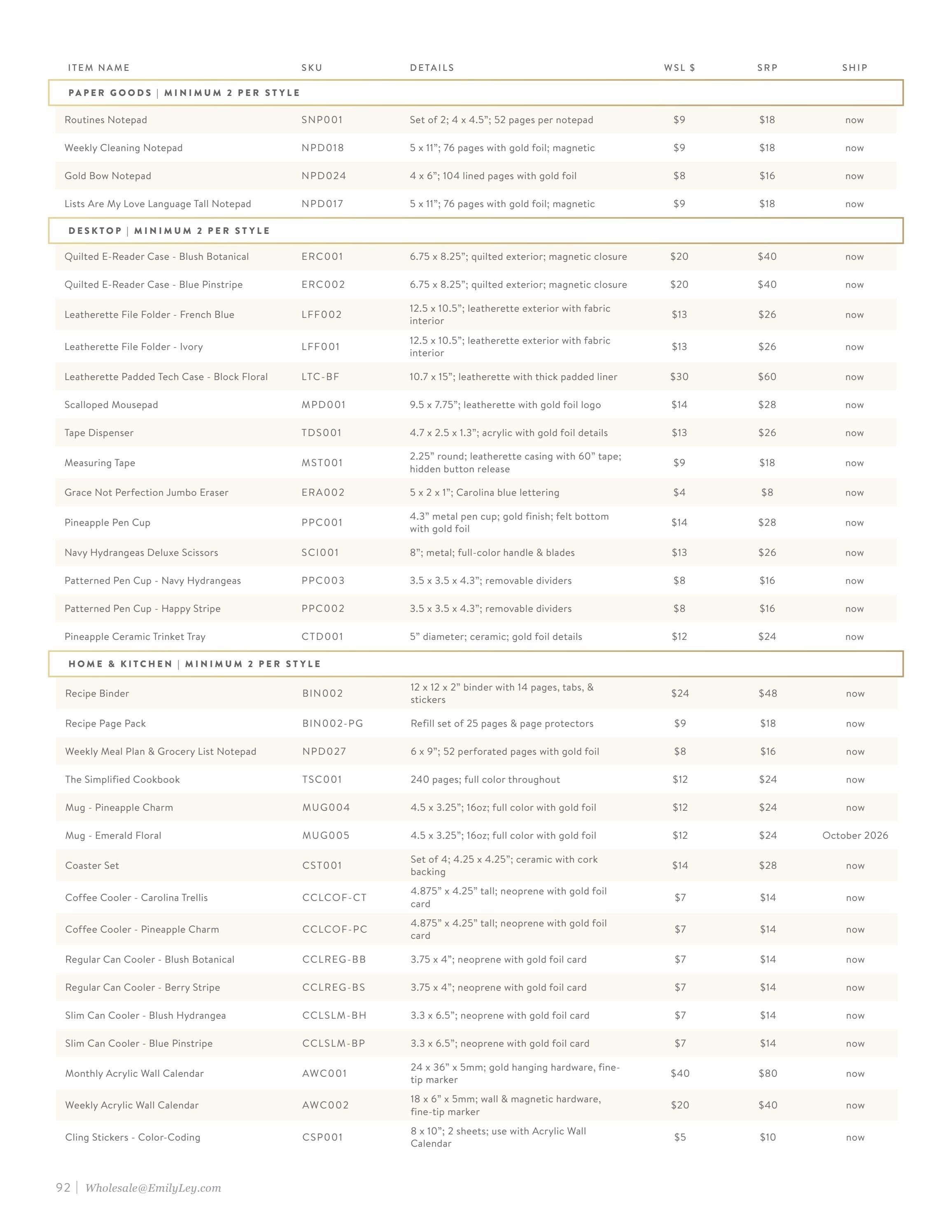 Simplified Fall and Holiday Stationery Catalog Weekly Ad January 1 - December 31, 2026