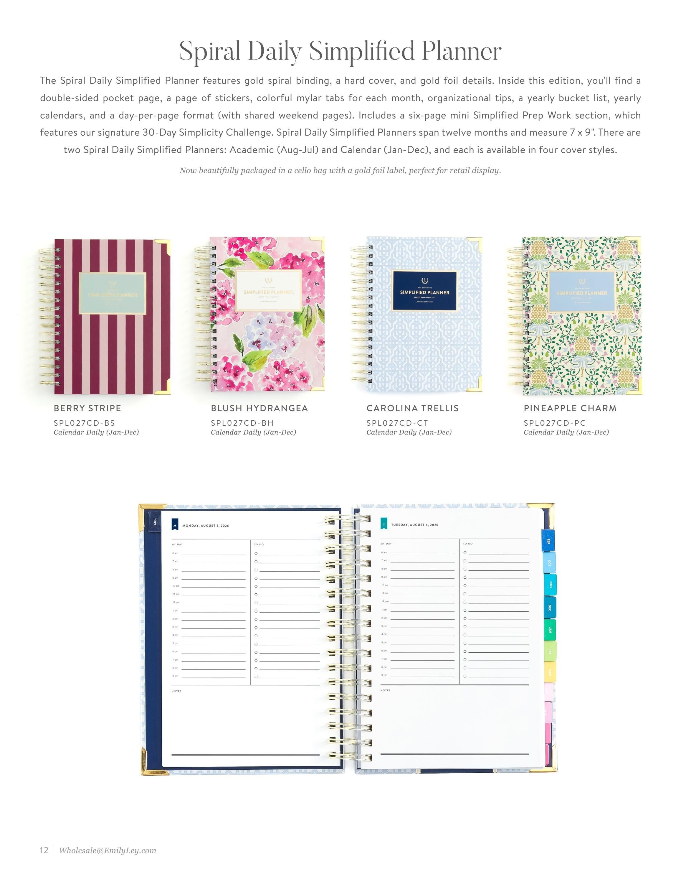 Simplified by Emily Ley Fall and Holiday Planner Catalog Weekly Ad January 1 - December 31, 2026