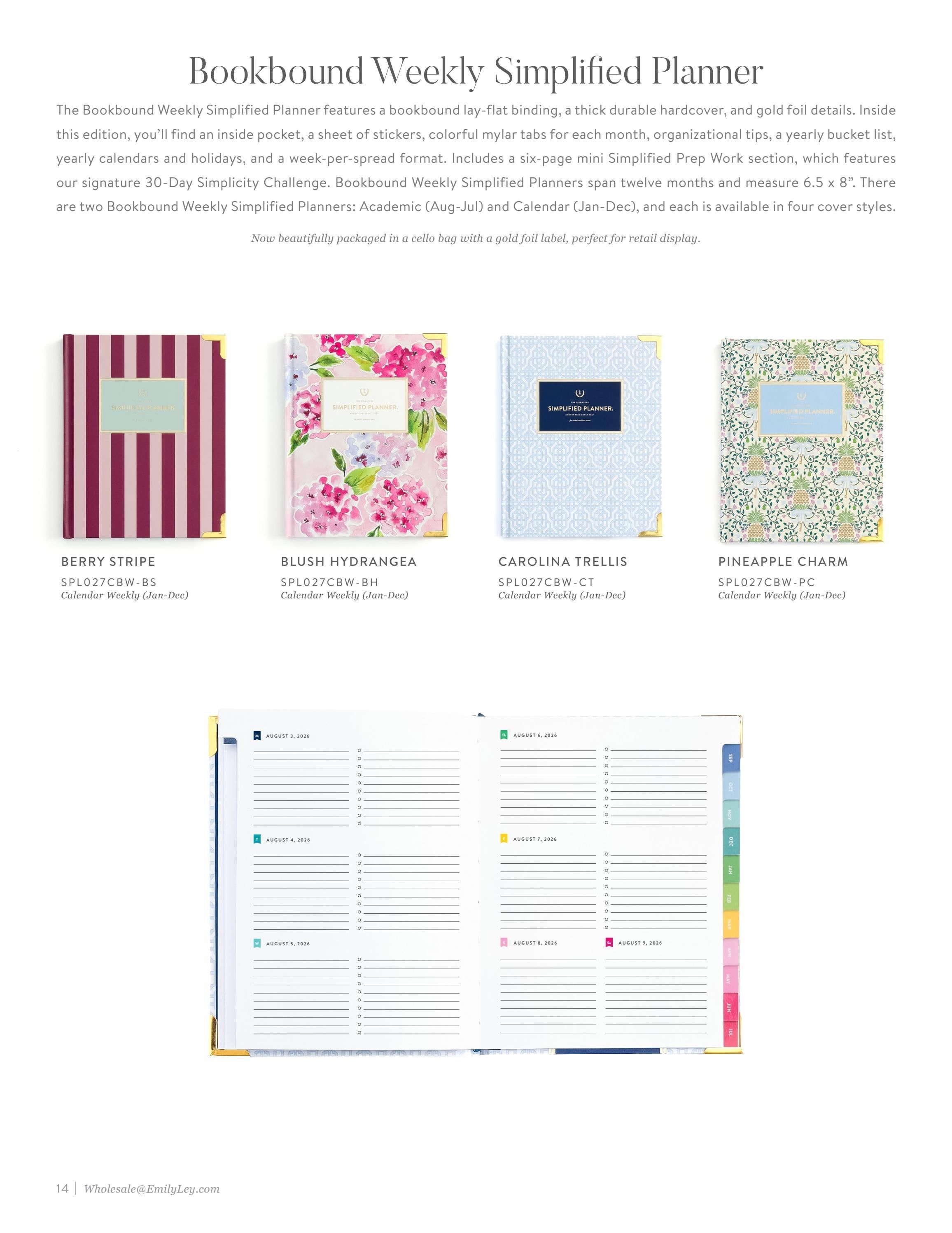 Simplified by Emily Ley Fall and Holiday Planner Catalog Weekly Ad January 1 - December 31, 2026