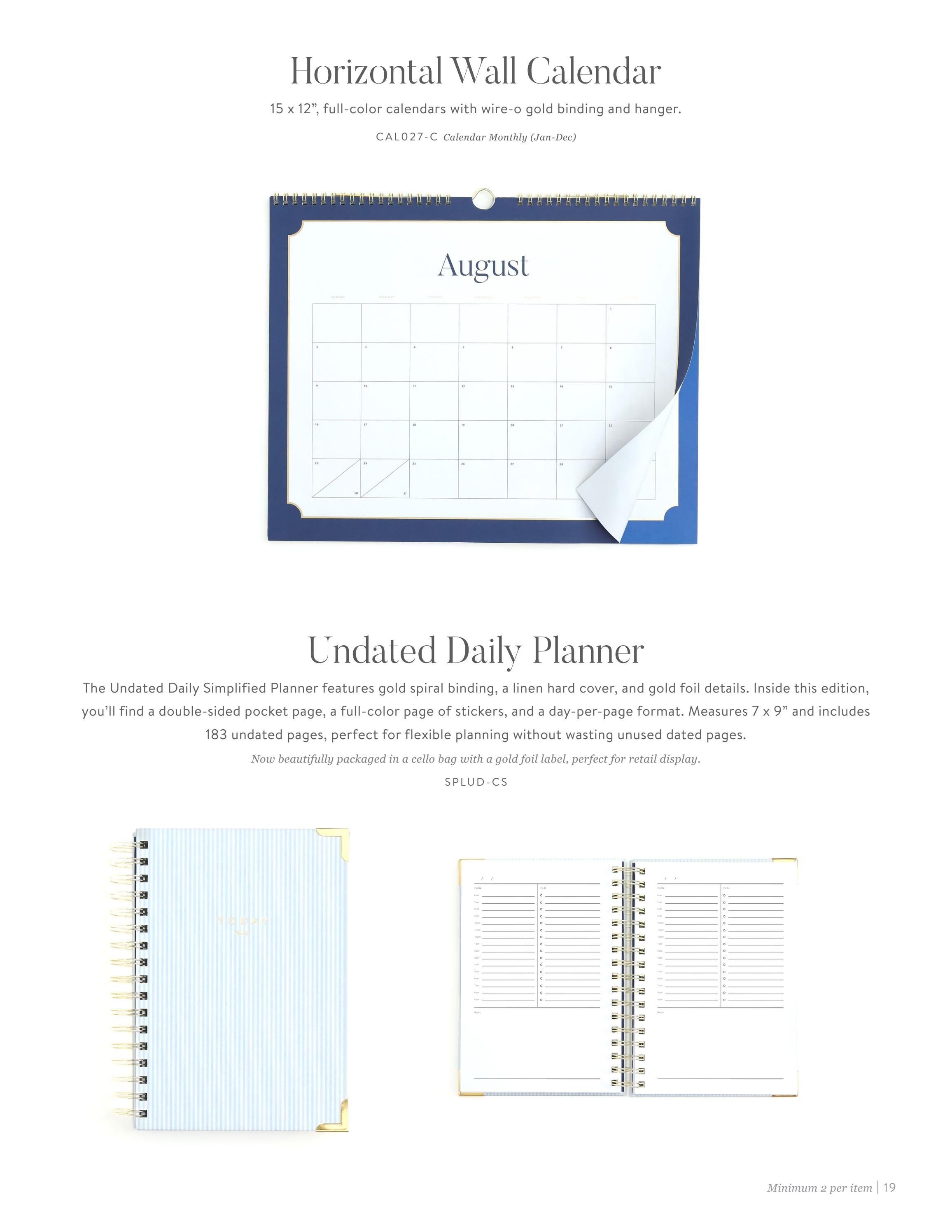Simplified by Emily Ley Fall and Holiday Planner Catalog Weekly Ad January 1 - December 31, 2026