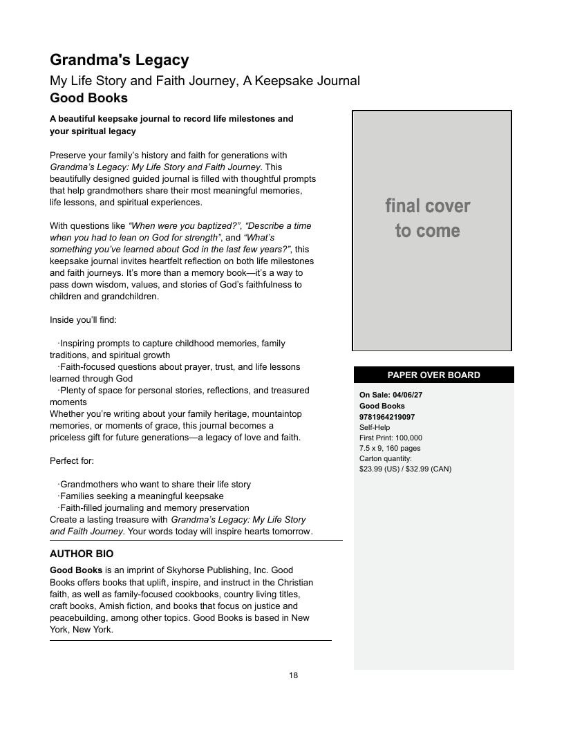 Skyhorse Publishing Summer and Fall Books Catalog Weekly Ad January 1 - December 31, 2026