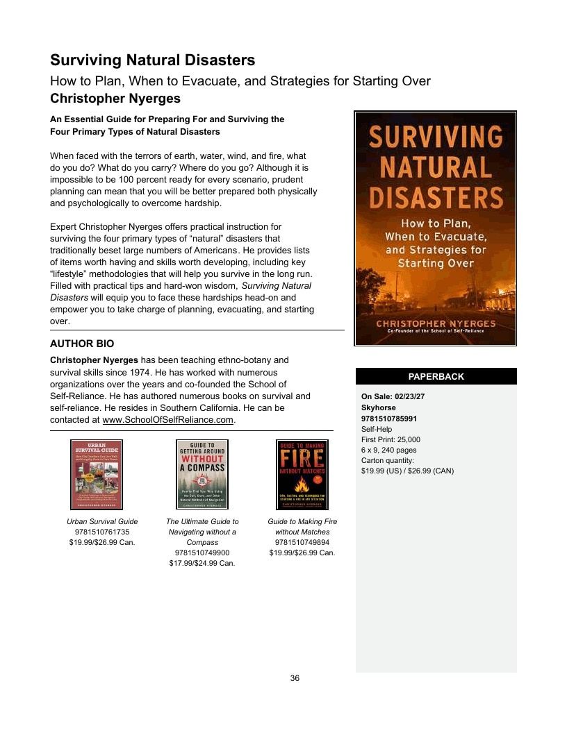 Skyhorse Publishing Summer and Fall Books Catalog Weekly Ad January 1 - December 31, 2026