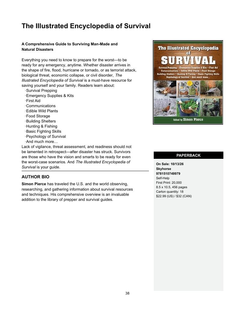 Skyhorse Publishing Summer and Fall Books Catalog Weekly Ad January 1 - December 31, 2026