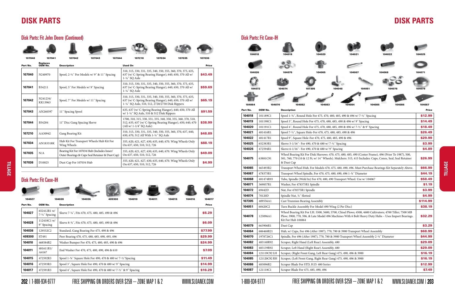 Sloan Express Agricultural Parts Catalog Weekly Ad January 1 - December 31, 2026