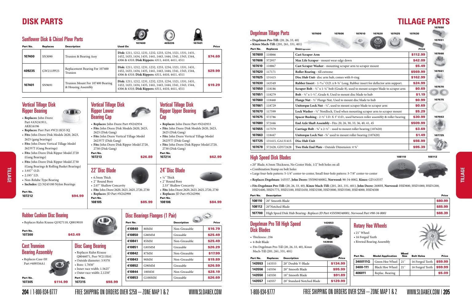 Sloan Express Agricultural Parts Catalog Weekly Ad January 1 - December 31, 2026