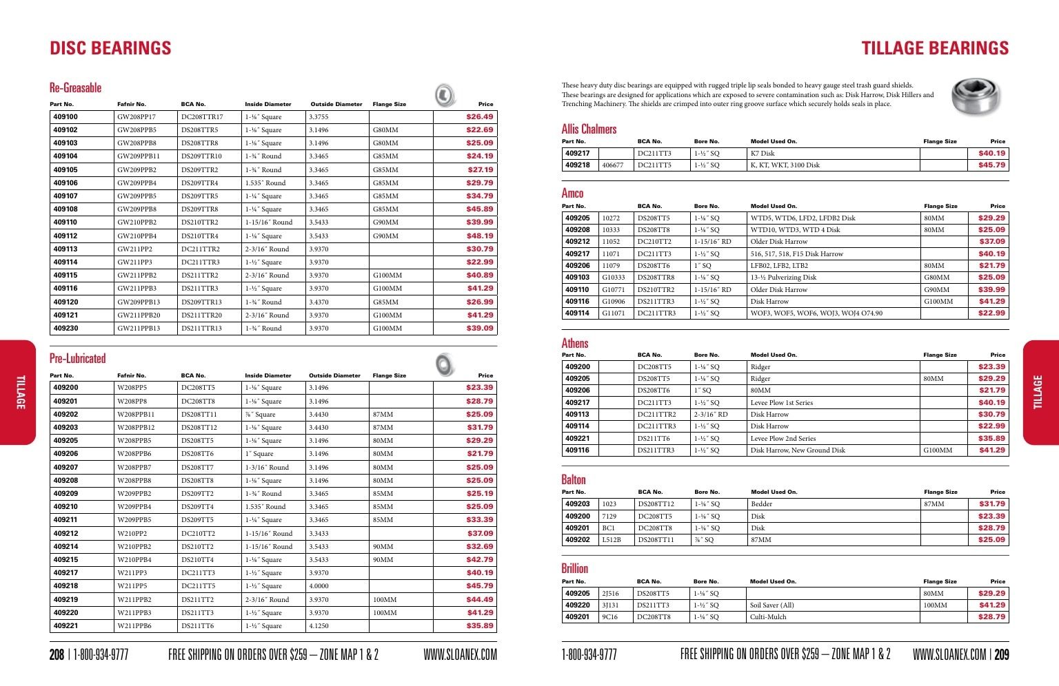 Sloan Express Agricultural Parts Catalog Weekly Ad January 1 - December 31, 2026