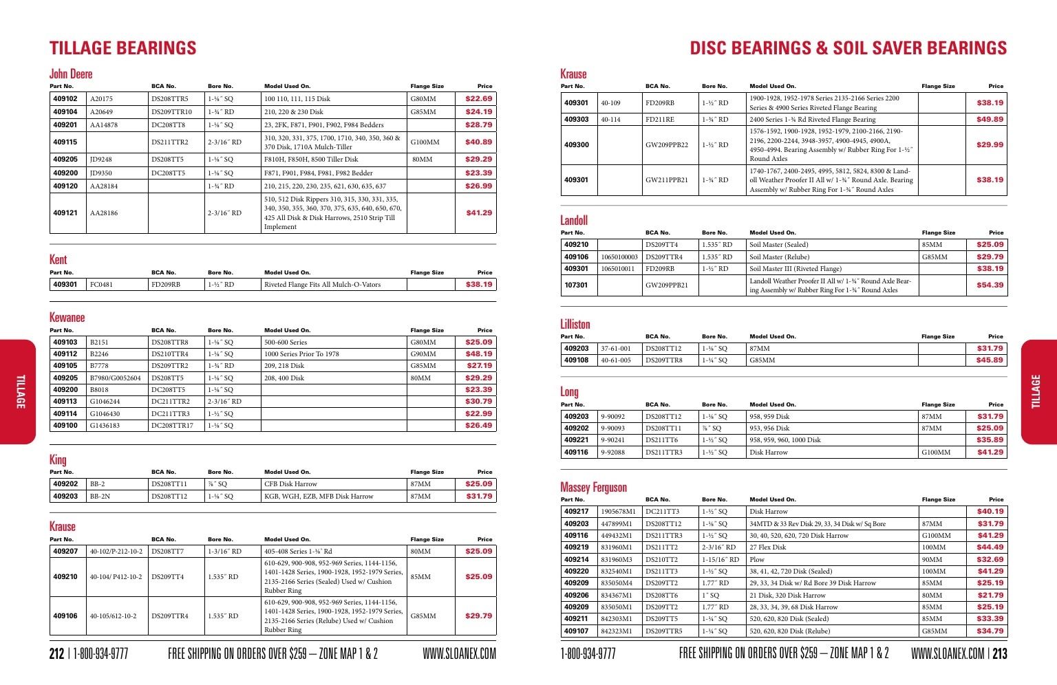 Sloan Express Agricultural Parts Catalog Weekly Ad January 1 - December 31, 2026