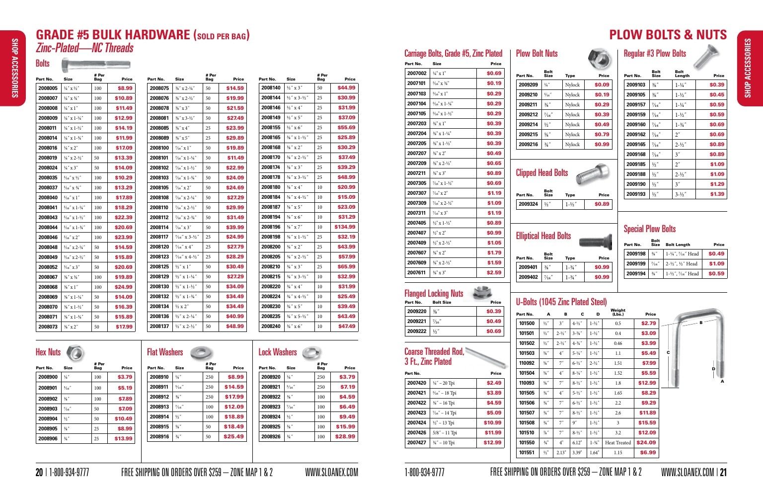 Sloan Express Agricultural Parts Catalog Weekly Ad January 1 - December 31, 2026