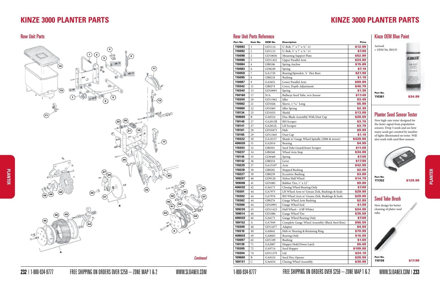 Sloan Express Agricultural Parts Catalog Weekly Ad January 1 - December 31, 2026