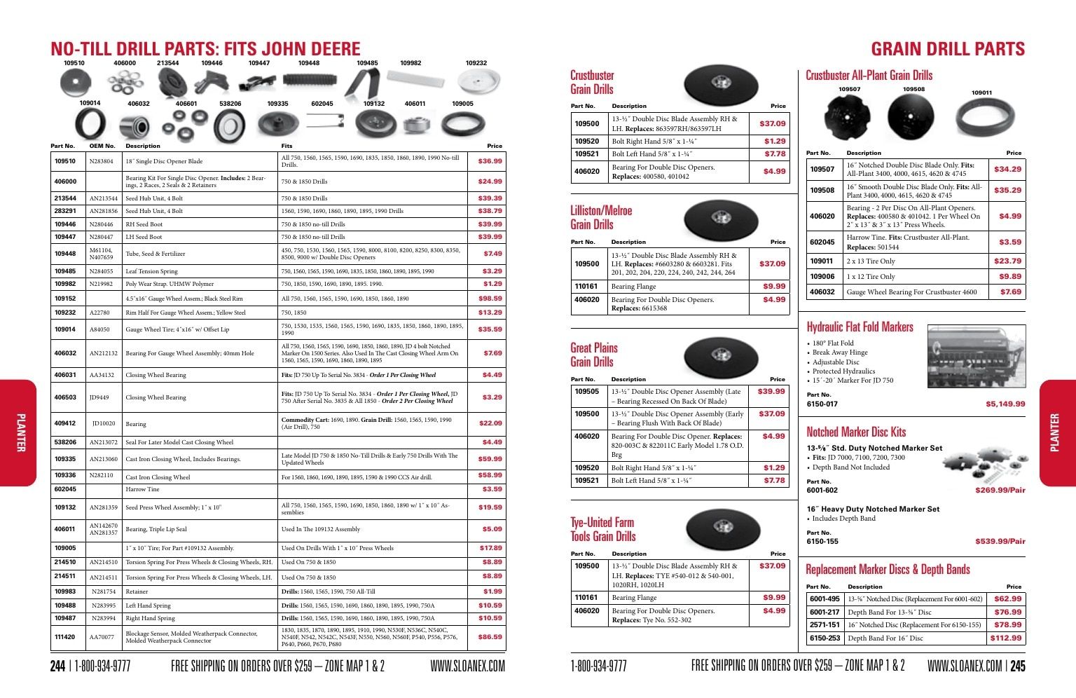 Sloan Express Agricultural Parts Catalog Weekly Ad January 1 - December 31, 2026