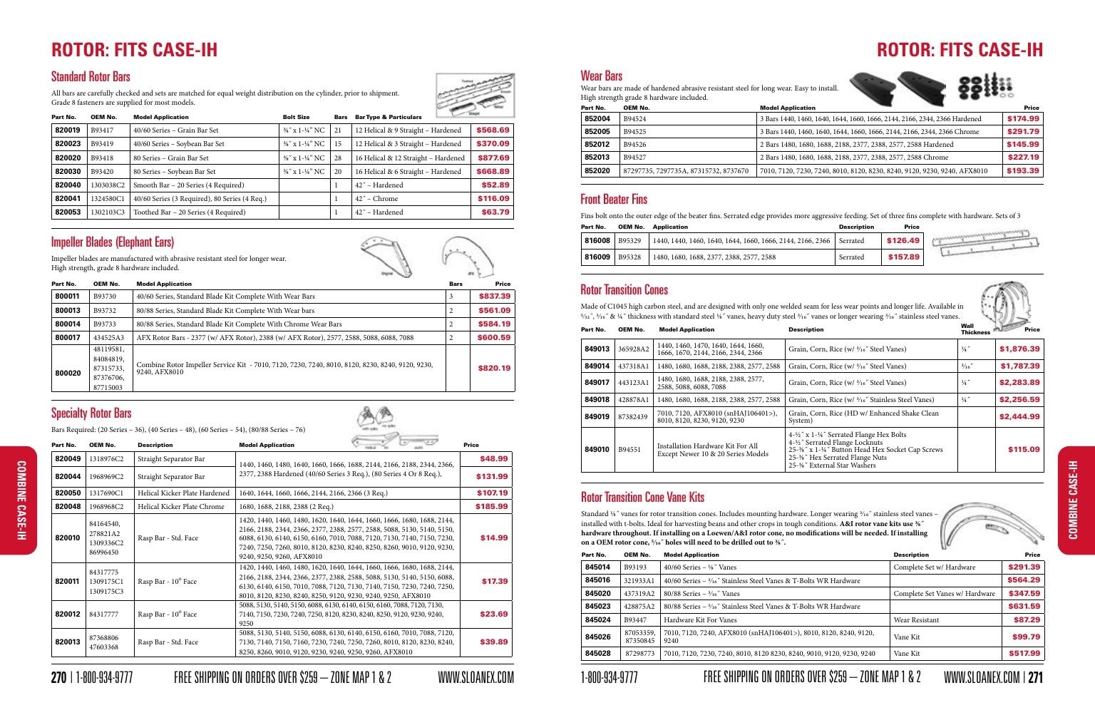 Sloan Express Agricultural Parts Catalog Weekly Ad January 1 - December 31, 2026