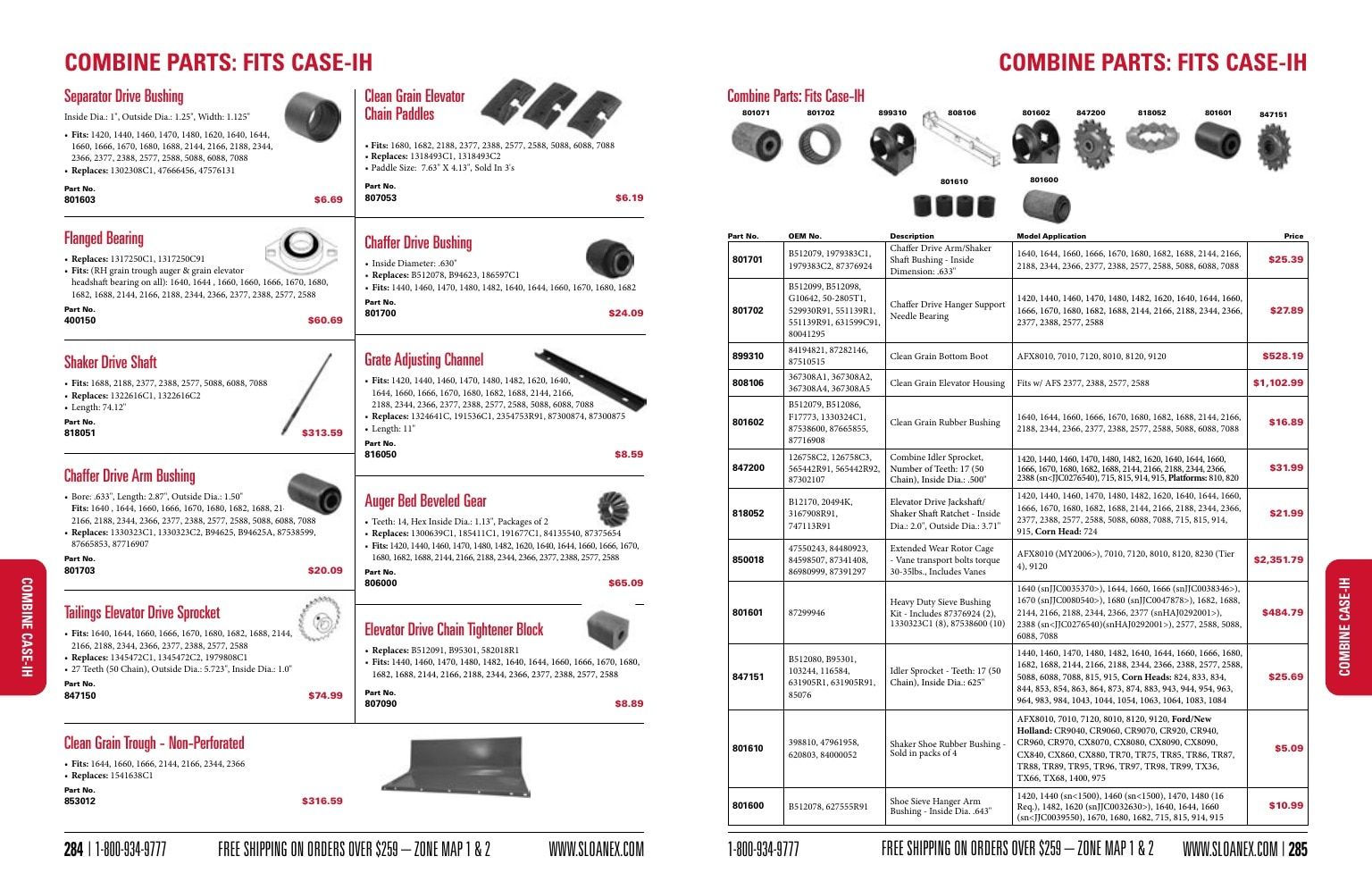 Sloan Express Agricultural Parts Catalog Weekly Ad January 1 - December 31, 2026