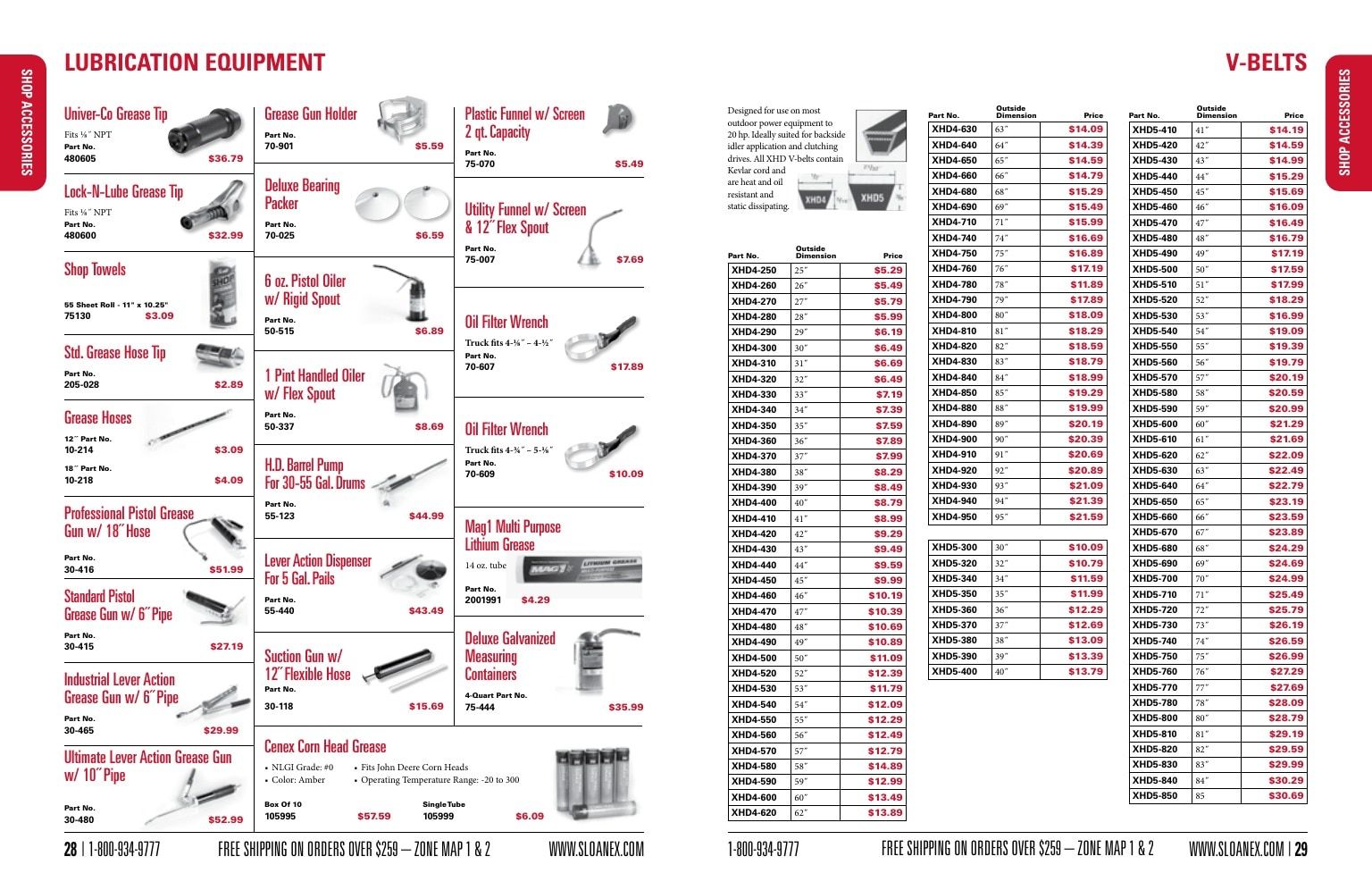 Sloan Express Agricultural Parts Catalog Weekly Ad January 1 - December 31, 2026