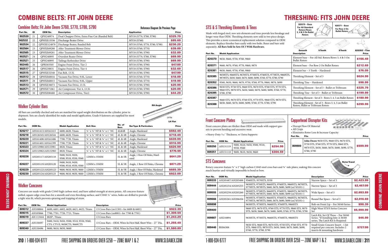 Sloan Express Agricultural Parts Catalog Weekly Ad January 1 - December 31, 2026