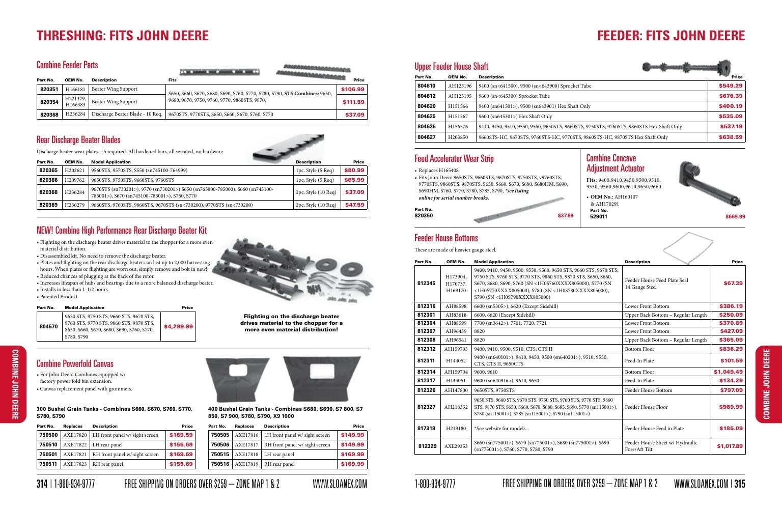 Sloan Express Agricultural Parts Catalog Weekly Ad January 1 - December 31, 2026