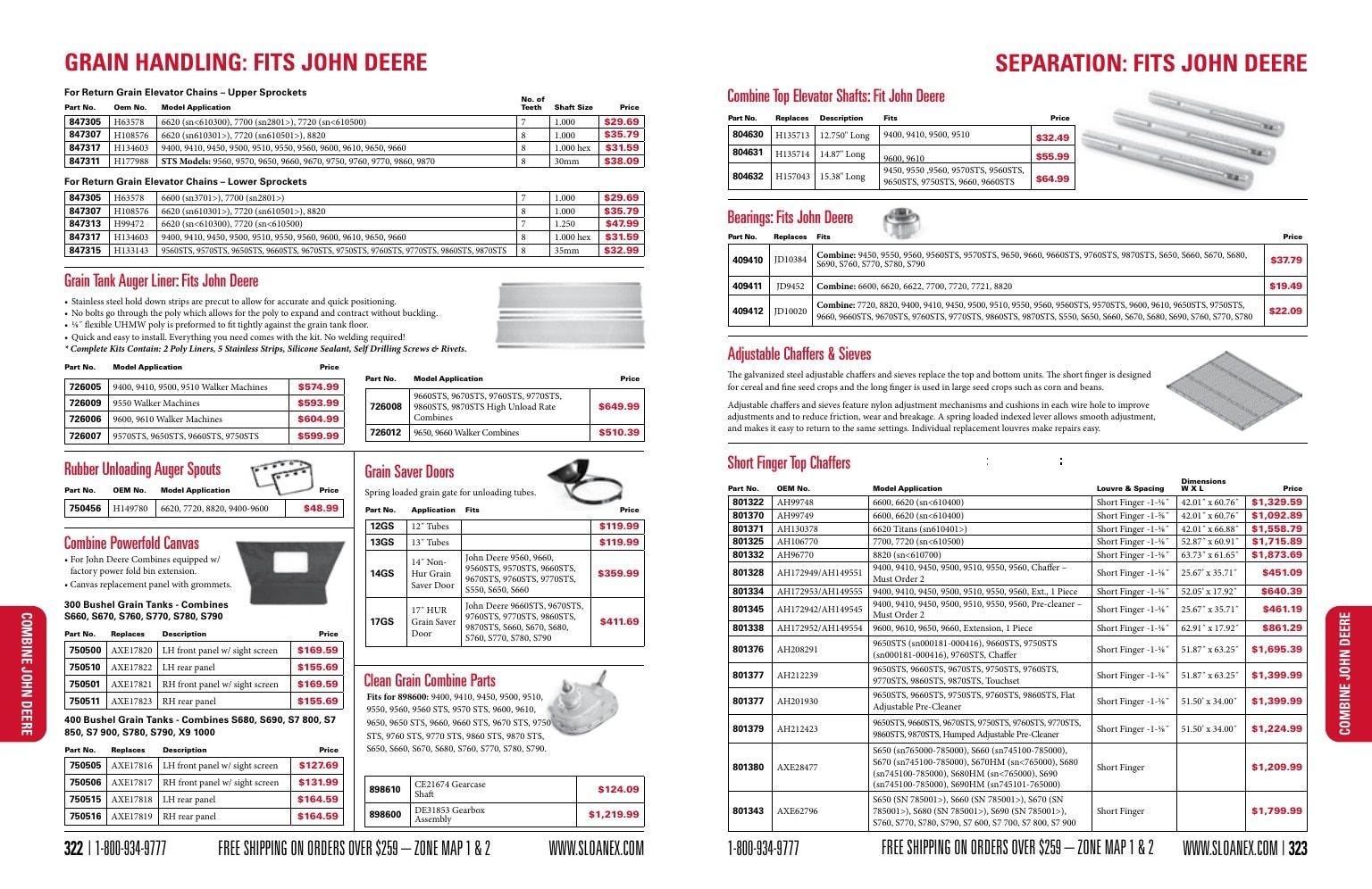 Sloan Express Agricultural Parts Catalog Weekly Ad January 1 - December 31, 2026