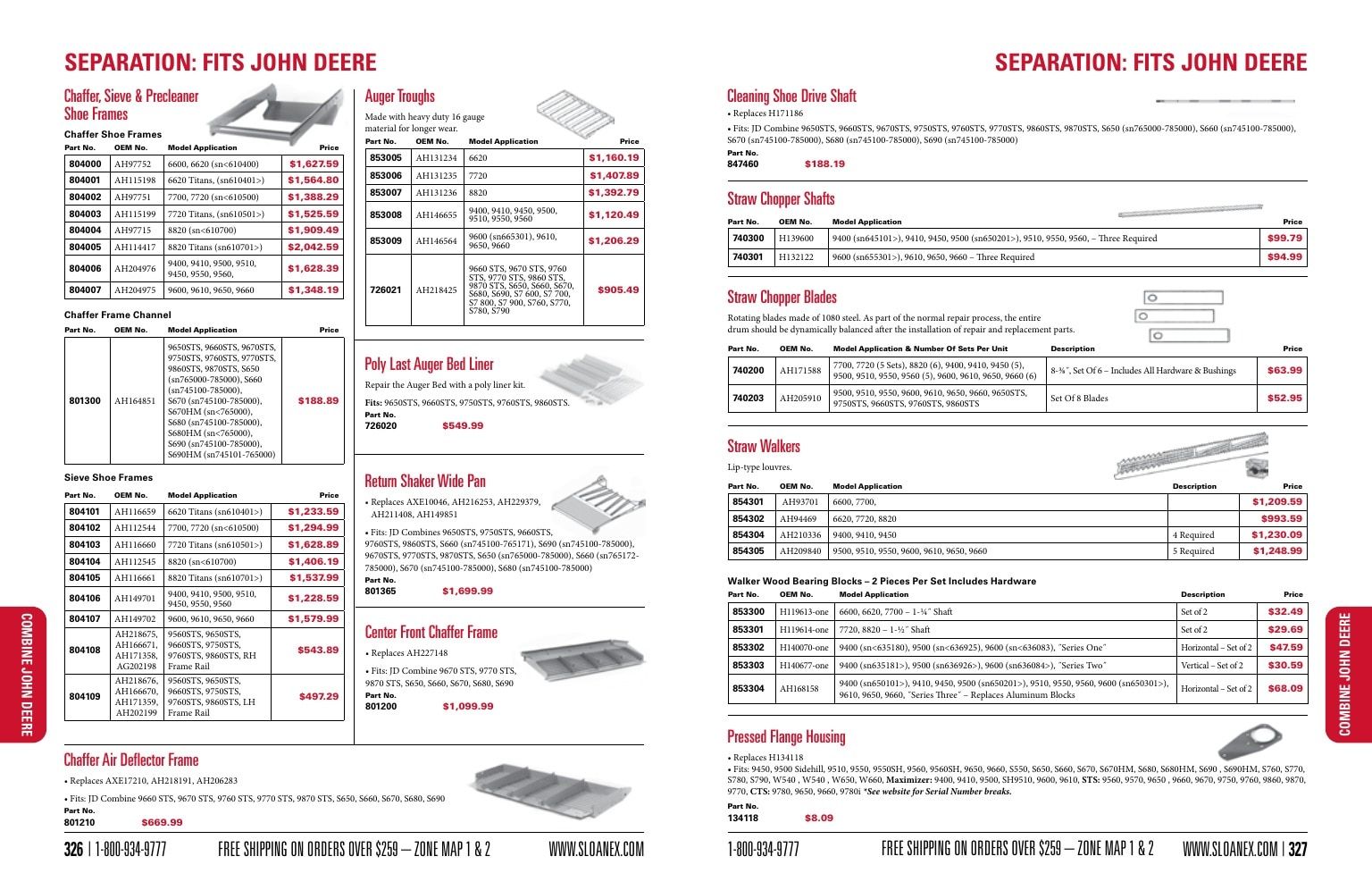 Sloan Express Agricultural Parts Catalog Weekly Ad January 1 - December 31, 2026