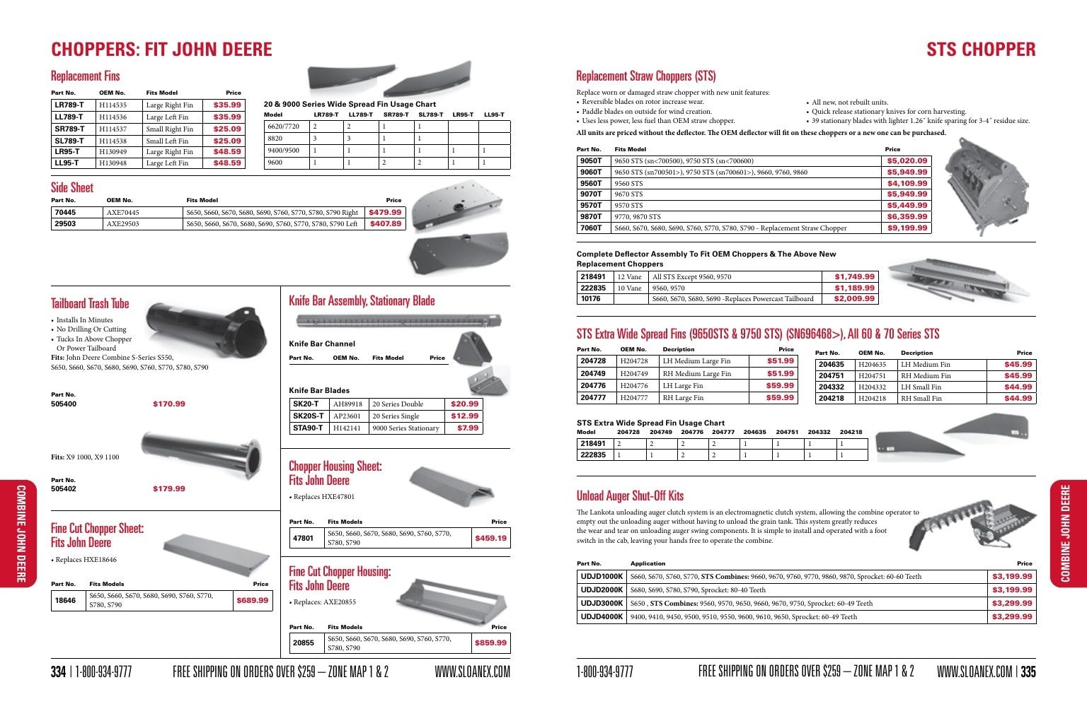 Sloan Express Agricultural Parts Catalog Weekly Ad January 1 - December 31, 2026