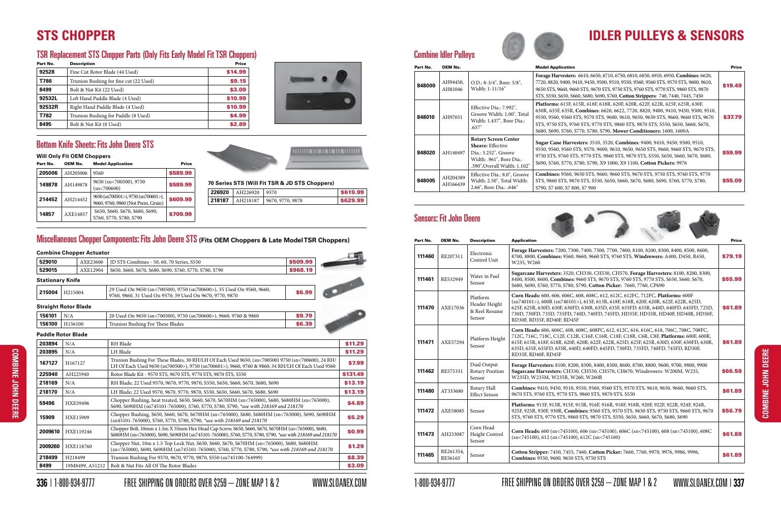 Sloan Express Agricultural Parts Catalog Weekly Ad January 1 - December 31, 2026