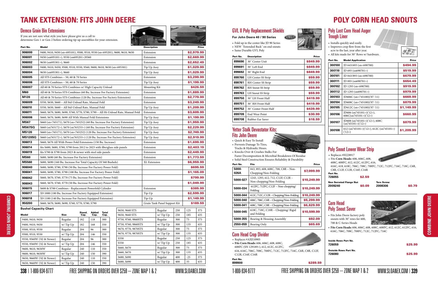 Sloan Express Agricultural Parts Catalog Weekly Ad January 1 - December 31, 2026
