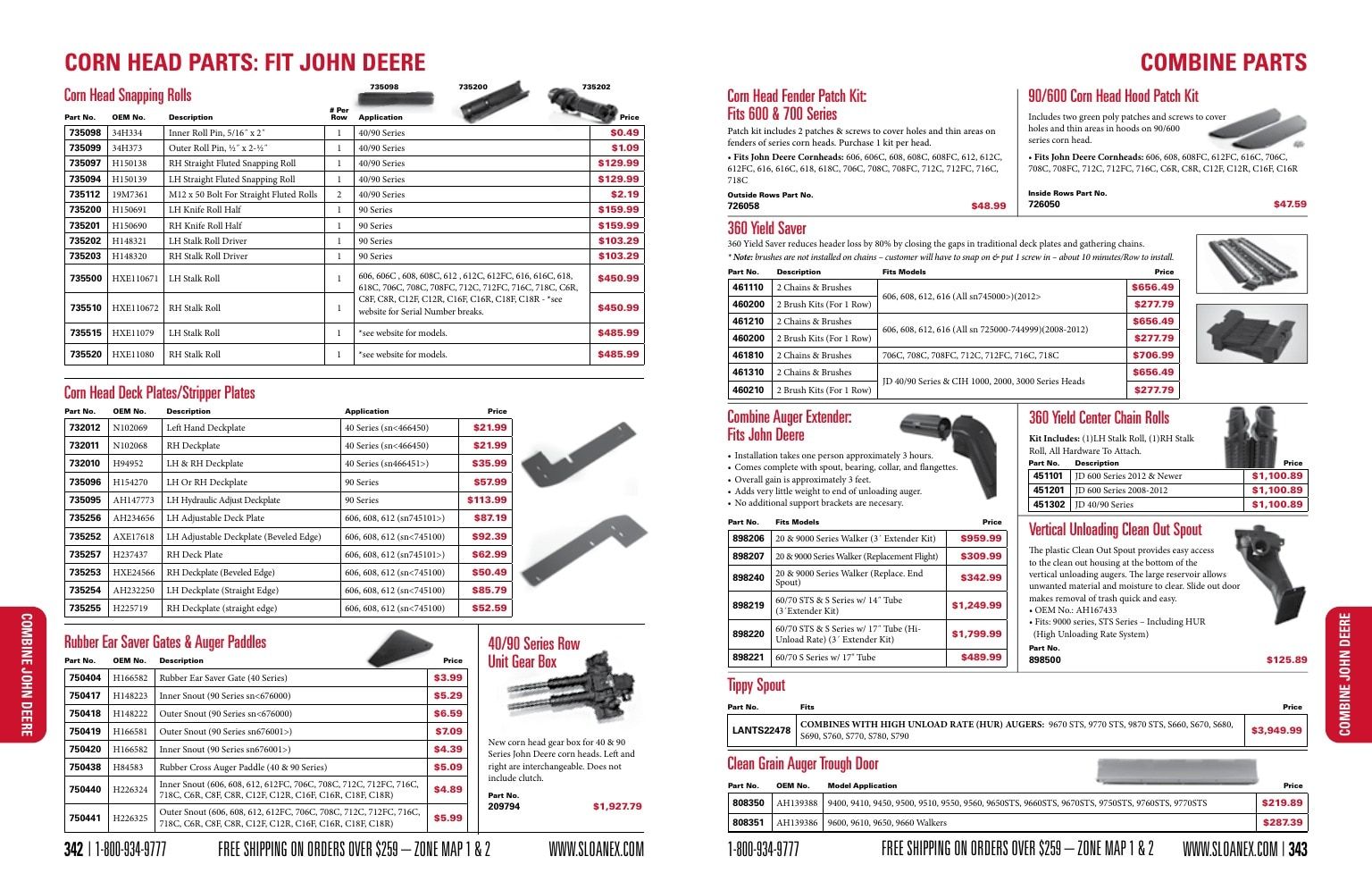 Sloan Express Agricultural Parts Catalog Weekly Ad January 1 - December 31, 2026
