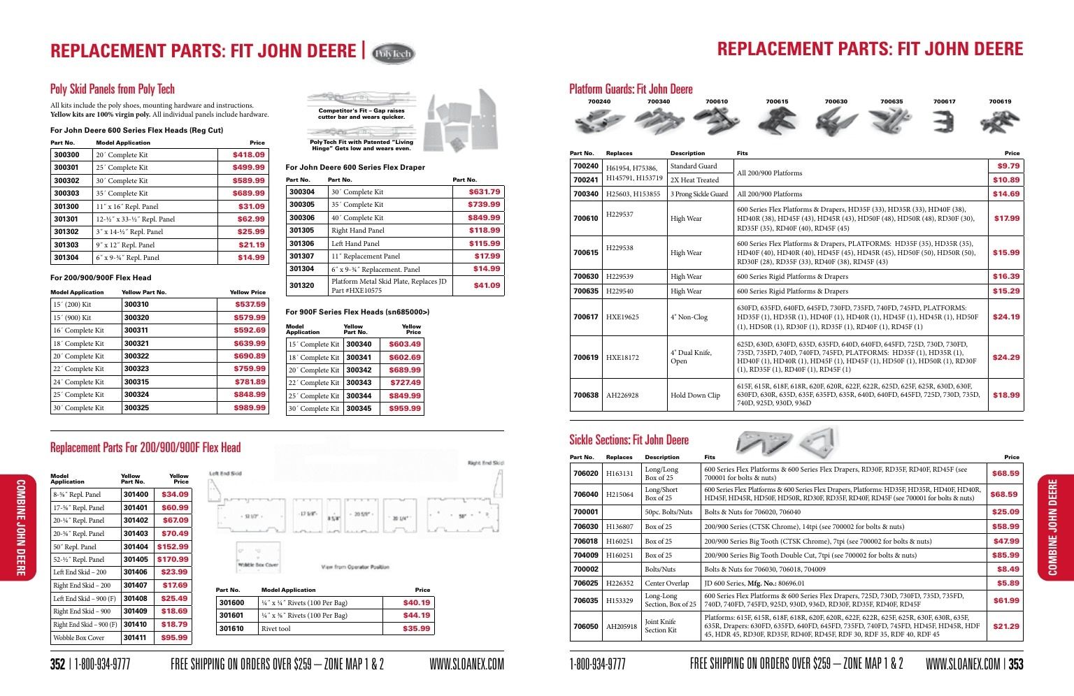 Sloan Express Agricultural Parts Catalog Weekly Ad January 1 - December 31, 2026
